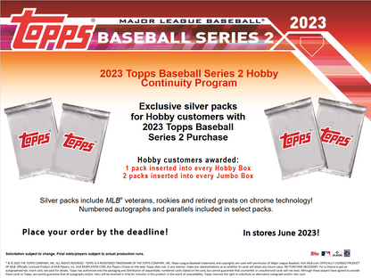 2023 Topps Series 2 Baseball Jumbo 6 Box Case