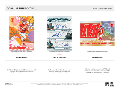 2023 Panini Donruss Elite Football Hobby 12 Box Case